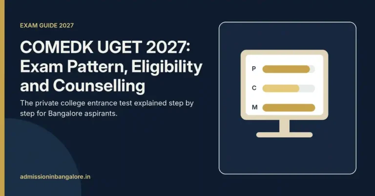 COMEDK UGET 2027: Exam Pattern, Eligibility and Counselling Process Explained 3 COMEDK UGET 2027 exam pattern, eligibility and counselling guide