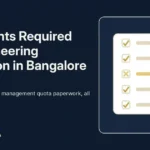 Documents required for engineering admission in Bangalore 2027 checklist