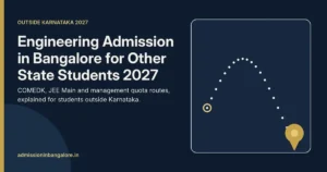 Engineering admission in Bangalore for other state students 2027 guide
