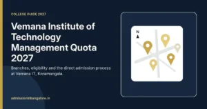 Vemana Institute of Technology Koramangala management quota admission 2027 guide graphic